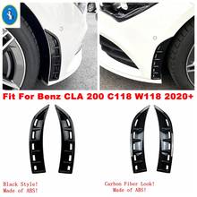 Front Bumper Air Inlet Vent Decorative Protective Strip Cover Trim Exterior Kit For Mercedes-Benz CLA 200 C118 W118 2020 2021 2024 - buy cheap