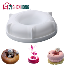 SHENHONG Round Moule Donuts Shape Silicone Cake Mold Kitchen Tool Chocolate Biscuit Mousse Dessert Mould Decorating Tools 2024 - buy cheap