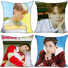 Seventeen VERNON Pillow Cover Bedroom Home Office Decorative Pillowcase Square Zipper Pillow Cases Satin Soft No Fade 0512508 2024 - buy cheap