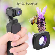 1 Pcs Optical Glass Mini Portable Magnetic Macro Lens for DJI Pocket 2 Camera Lens Vlog Shooting Handheld Gimbal Accessories 2024 - buy cheap
