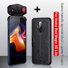 Shockproof TPU Soft Case for Nubia Red Magic 5G Lite case Heat Dissipation Cover + original Red Magic PUBG Game Gamepad handle 2024 - buy cheap