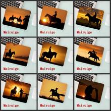 Mairuige big promotion laptop mouse pad Western cowboy sunset horse   small size 180 * 220  2mm 2024 - buy cheap