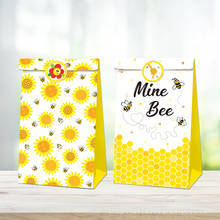 OEIN 12pcs Bee Animals Favor Box Gift Box Paper Bags Happy Birthday Party Decoration Event Party Supplies Candy Box 2024 - buy cheap