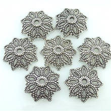 Metal 16mm Flower Spacer Beads Cup For Needlework Antique Silver Zinc Alloy Charm For Jewelry Bracelet Making 20PCS/lots 14002 2024 - buy cheap