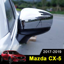 Para mazda CX-5 cx5 2017 2018 2019 espelho retrovisor do carro decoração guarnição espelho retrovisor capa guarnição tiras exterior acessórios 2024 - compre barato