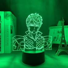 One Punch Man-Lámpara Led de noche para dormitorio, luz de noche para decoración de dormitorio, regalo de cumpleaños, Anime 3d, Genos One Punch Man 2024 - compra barato