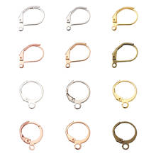 120Pcs Leverback French Earring Hooks Brass Dangle Earwires with Loop Mixed Color for DIY Earring Jewelry Crafts Making 2024 - buy cheap