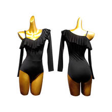 Полюс Танцы Одежда для танцев leotard для Танцы комбинезон Танцы белье латинский танец Топ Грязных танцев бальный Топ черного цвета 2024 - купить недорого