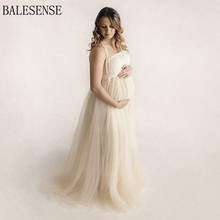 Maternity Tulle Dresses Photography Long Maxi Gown Pregnancy for PhotoShoot Dress Pregnant Women Sexy Tie up Baby Shower Dresses 2024 - buy cheap
