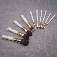 10pcs Professional Handmade Make Up Brush Kit Face Powder Eye Shadow Brow Lip Brush Soft Saikoho Goat Hair Makeup Brushes Set 2024 - buy cheap