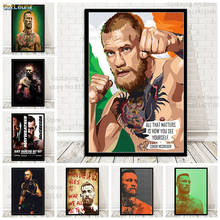 Conor McGregor Champion Boxer горячий постер Картина на холсте настенные художественные плакаты и принты для украшения дома 2024 - купить недорого