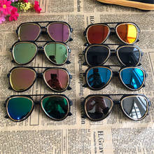 Модные детские солнцезащитные очки, брендовые дизайнерские детские солнцезащитные очки, Детские стильные очки с защитой от ультрафиолета, очки для мальчиков и девочек, UV400, оптовая продажа 2024 - купить недорого