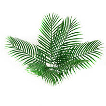 4pcs Plastic Leaves Green Plants Fake Palm Tree Leaf Greenery for Floral Flower Arrangement Flore Wedding Decoration 2024 - buy cheap