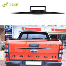 Fit For Ford Ranger 2012-2019 T6/T7 Pickup Back Door Molding ABS Plastic Matt Black Trunk Trim Tail Gate Rear Door Handle Cover 2024 - buy cheap