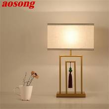 AOSONG Modern Table Lamp Design LED Table Desk Light Fabric Home Decorative for Bedroom Living Room 2024 - buy cheap