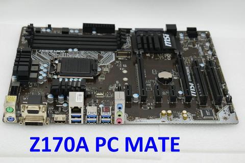 Buy Motherboard For Msi Z170a Pc Mate Lga1151 Z170 M 2 Desktop Used Motherboard In The Online Store Used Motherboards Store At A Price Of 154 34 Usd With Delivery Specifications Photos And Customer