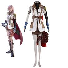 Costumebuy jogo relâmpago retorna: final fantasy xiii cosplay relâmpago eclair farron traje roupa adulto dia das bruxas feito sob encomenda 2024 - compre barato