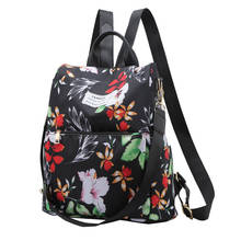 Waterproof Nylon Women Backpack Zipper Oxford School Bags For Girls Travel Anti-theft Rucksack Backpack Female Rucksack Mochila 2024 - buy cheap