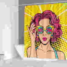 Beauty cool girls Waterproof Bathroom Shower Curtains for bathroom 3D print  drop ship 2024 - buy cheap