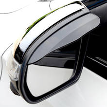 Pegatina para espejo retrovisor de coche, Protector de cejas para lluvia, color blanco y negro, PVC, 2 unidades 2024 - compra barato