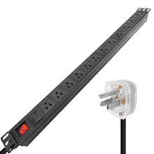 PDU Cabinet Power Strip US SOCKET Lightning protection aluminium alloy 12AC SOCKET 2024 - buy cheap