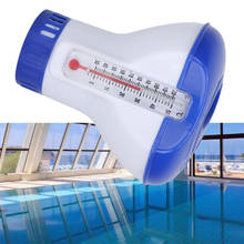 Dispensador de cloro químico flotante para piscina, bomba aplicadora automática de desinfección con termómetro, 5 pulgadas 2024 - compra barato