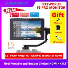 FEELWORLD F5 Pro 5.5 Inch Touch Screen DSLR Camera Field Monitor with F970 External Kit Install for Power The Wireless Transmiss 2024 - buy cheap