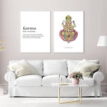 Toilet Karma Nordic Canvas Posters And Prints Wall Art Ganesha Canvas Painting Wall Picture For Bathroom Scandinavian Home Decor 2024 - buy cheap