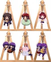 Hot Japan Anime CLANNAD Cartoon Printed Acrylic Keychain Pendant Backpack Cosplay Decor Keyring Friends Christmas Gift 1pcs 2024 - buy cheap