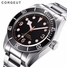 Relogio Masculino Corgeut Mens Watches Schwarz Bay Top Brand Luxury miyota Automatic Waterproof Sport  Clock Mechanical Watches 2024 - buy cheap
