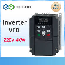 Conversor de frequência vfd, 50hz a 60hz, 3 fases, 220v a 380v, inversor ac, 4kw 2024 - compre barato