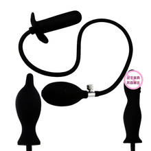 Wetips enema de silicón Anal expansor vibrador bomba culo Anal dilatador expandible Anal masajeador de bolas para adultos Gay inflar Butt Plug 2024 - compra barato