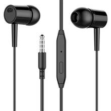 Universal Earphone Stereo Bass Headphone In-Ear 3.5MM Wired Earphones Metal HIFI Earpiece With MIC For Xiaomi Samsung Huawei 2024 - buy cheap