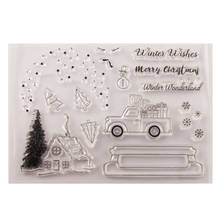 Christmas Tree House Car Gift Transparent Clear Silicone Stamp/Seal for DIY Scrapbooking/photo Album Decorative Clear Stamp 2024 - buy cheap