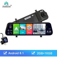 Anfilite 10 "4G ADAS Автомобильная смарт-зеркальная навигация WIFI камера Android 8,1 GPS двойная линза камера 1080P видеорегистратор 2024 - купить недорого