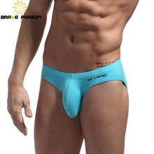 BRAVE PERSON Sexy Men Underwear Briefs U convex Big Penis Pouch Design Men Cotton Briefs for Man Bikini Hot Sale 2024 - buy cheap
