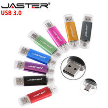 JASTER USB 3.0 USB Flash Drives High speed Pendrive 256GB 128GB 64GB 32GB 16GB Double interface OTG Pen Drive for Android/PC 2024 - buy cheap