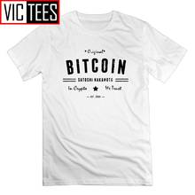 Bitcoin Original Satoshi Crypto Cryptocurrency 100% Cotton Fun T-Shirts Crew Neck Tees Short Sleeve Men T Shirts 2024 - buy cheap