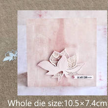 New Design Craft Metal stencil mold Cutting Die Lotus flower decoration scrapbook die cuts Album Paper Card Craft Embossing 2024 - buy cheap