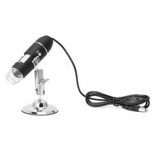 1600X USB цифровой микроскоп камера эндоскоп 8LED лупа с металлической подставкой 2024 - купить недорого