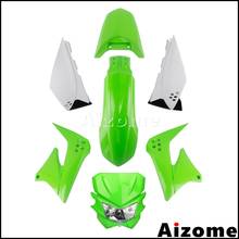 Green Bike Plastic Fairing Kit For Kawasaki 150 Full Body Plastic Fender Headlight Side Cover set, abs Plastic 2024 - buy cheap