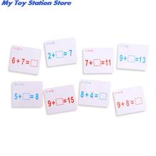 24Pcs Baby Montessori Educational Math Learning Cards Toys Addition Subtraction Multiplication Division Arithmetic Card With Pen 2024 - buy cheap