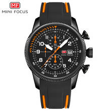 MINI FOCUS New Men Luxury Quartz Watches Top Brand Military Sport Wrist Watch Men Silicone Band Waterproof Chronograph Relogios 2024 - buy cheap