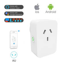 Remote Control Sockets Smart WiFi Plug AU 10A Socket Electrical Outlet Timing Function Work With Alexa Google Home Tuya 2024 - buy cheap