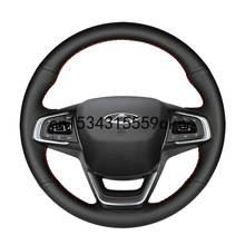 Cubiertas de volante personalizadas para coche, cuero negro, bricolaje, Chery Tiggo 8 Tiggo 3 5X Tiggo 7, llegada GX, 5 2024 - compra barato