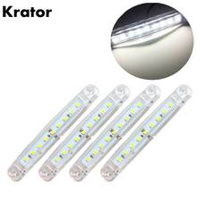 Krator 4PCS White 24V 9 LED Side Marker Light for Trailer Truck Boat BUS Indicator RV Lamp Waterproof 2024 - buy cheap