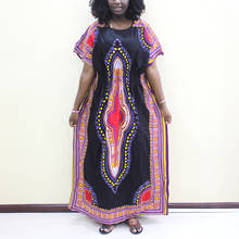 Vestidos africanos de verano para mujer, Maxi vestido con estampado Indie Folk Dashiki, manga de murciélago, cintura elástica, 2021 2024 - compra barato