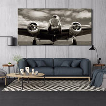 Avião avião avião transporte quadros em tela céu azul paisagem posters e cópias da arte da parede para sala de estar decoração 2024 - compre barato