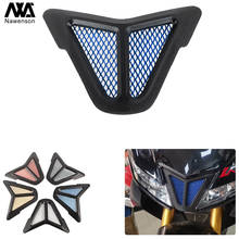 Capa de proteção para admissão de ar de motocicleta grelha, acessório decorativo frontal de carenagem para yzf r15 v3 2014-2017 2024 - compre barato