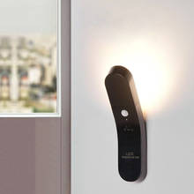 Khlitec mais novo sensor de movimento luz da noite potável 6 luzes do armário led alimentado por bateria sem fio gabinete detector de movimento lâmpada de parede 2024 - compre barato